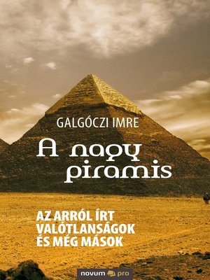 cover image of A nagy piramis